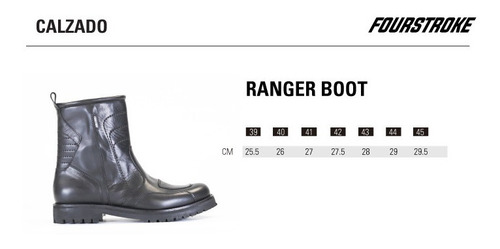 Imagen 5 de 7 de Botas Borcego Fourstroke Ranger Cuero Protecciones Mdelta