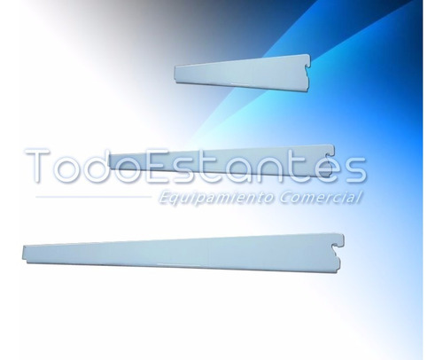 Mensula 27cm Para Riel Doble Reforzada Blanca Todoestantes