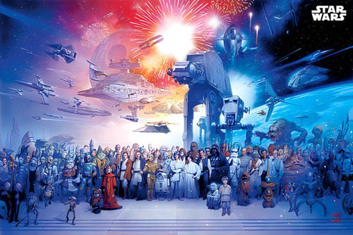 Poster Star Wars Autoadhesivo 100x70cm#1608