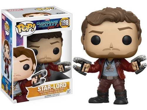 Pop! Funko Star Lord #198 | Marvel Guardiões Da Galáxia