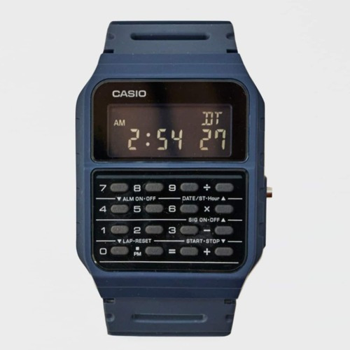 Reloj Calculadora Clasico Casio Ca-53w-1 Relojesymas Azul Wf-2b