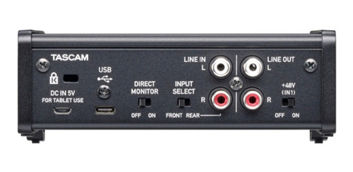 Imagen 5 de 9 de Placa De Sonido Tascam Us 1x2 Interfaz De Audio Usb Cuot