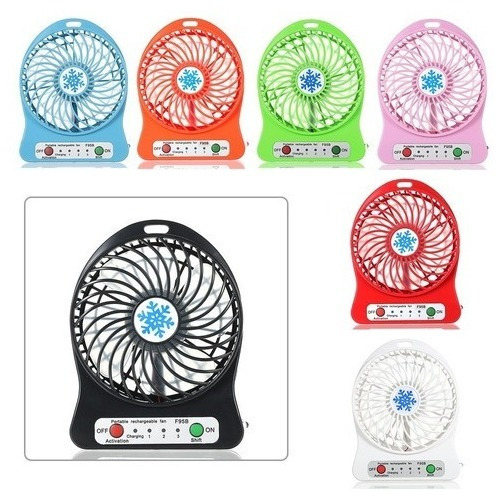 Mini Ventilador Portatil 3 Velocidades Bateria Recargable