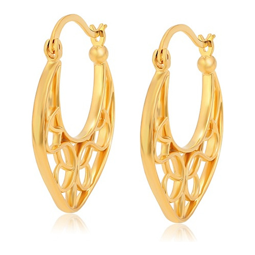 Aretes Arracadas Oro Laminado 24k Tejido Moda Mujer 