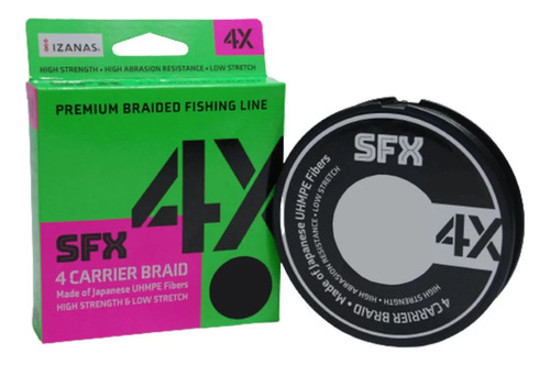 Linha Sufix Sfx Braid 4x Multi Pe1.2 0,185mm 22lb 270m Verde