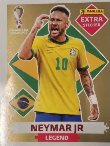 Figurinha Legend Neymar Jr Gold Copa Do Mundo Qatar 2022