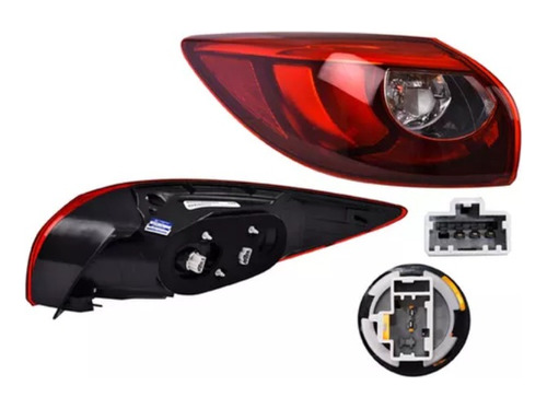 Calavera Exterior Mazda Cx5 2016 - 2017 C/leds Tyc Izq