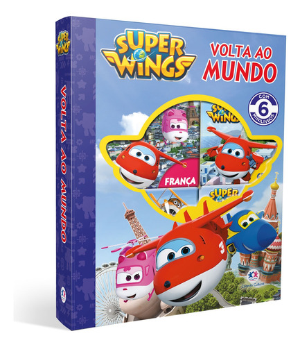 Super Wings - Volta ao mundo, de Cultural, Ciranda. Ciranda Cultural Editora E Distribuidora Ltda., capa dura em português, 2019