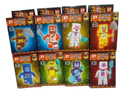 Kit 8 Bonecos Minifigure Blocos De Montar Player'S Minecraft