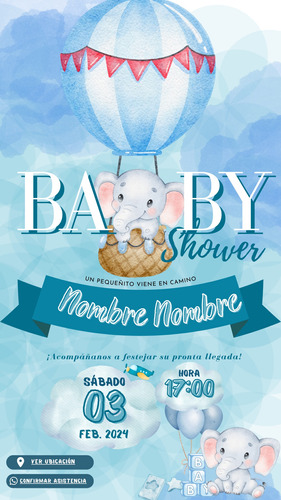 Invitacion Baby Shower Niño