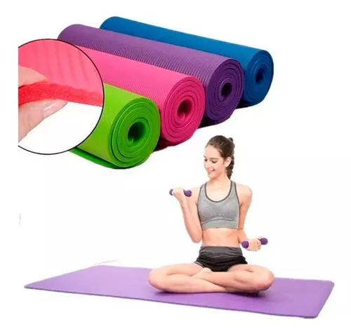 Manta Yoga Conjunto de equipos de yoga de 3 piezas Estera de yoga Bloques  de yoga Correa elástica Co Abanopi Manta Yoga
