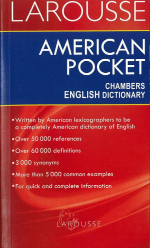 Libro American Pocket Chambers English Dictionary