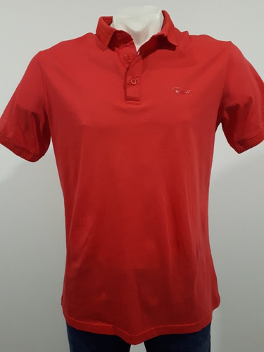 Playera Marca Bratto Tipo Polo Corte Slim 16-02 Coral