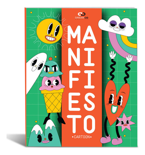 Manifiesto: Cartoon, De Dreamco Supplies. Libro Para Colorear, Vol. 1. Editorial Bpr Soluciones Gráficas, Tapa Blanda, Edición Cartoon En Español, 2024