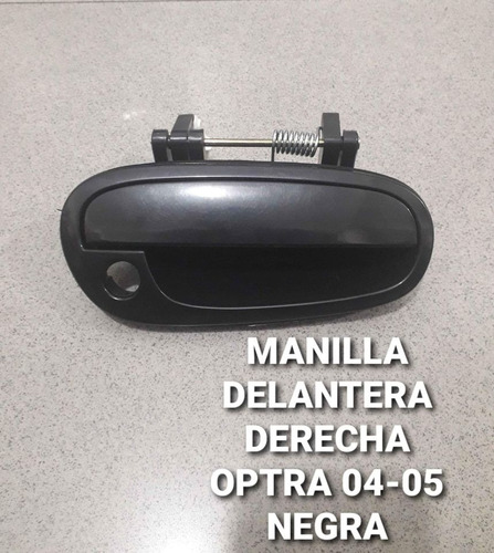 Manilla Delantera Derecha De Optra 04-05 Negra