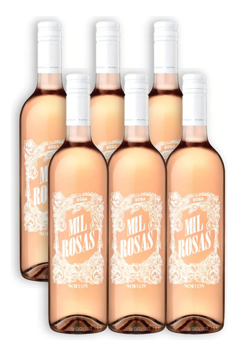 Vino Mil Rosas Rosado De Merlot X6u 750ml Norton Mendoza