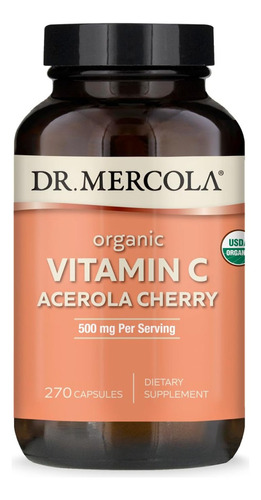Cereza Acerola Con Vitamina C Dr. Mercola 270 Cápsulas