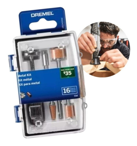 Kit 16 Accesorios Dremel Micro Kit Metal 734 Minitorno