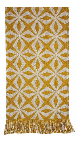 Camino De Mesa Chenille Decorativo 1,60x0,36 Nordico Huitrú Sol Estampado