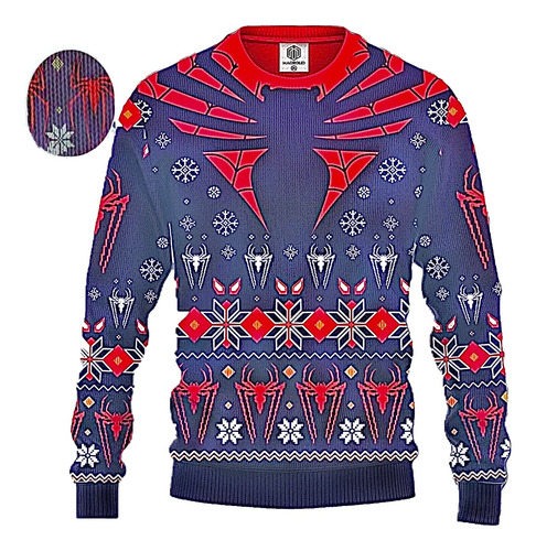 Ugly Sweter Suéter Navidad Navideño Spiderman