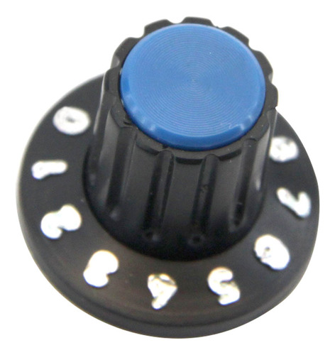 Pct 10 Knob Estriado Numerado Ad1426 P/ Potenciômetro