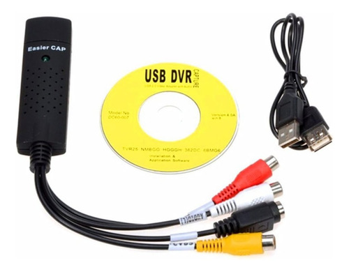 Tarjeta De Captura De Video Usb A Dvd Negro