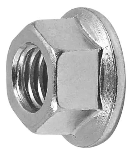 Porca Sext Flangeada M16 Ch 24 Rosca Grossa Ma Fio 2,0 50 Un