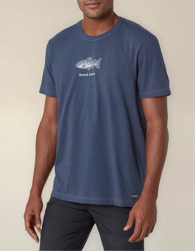 Life Is Good Polera De Algodón Standard Good Catch Pa