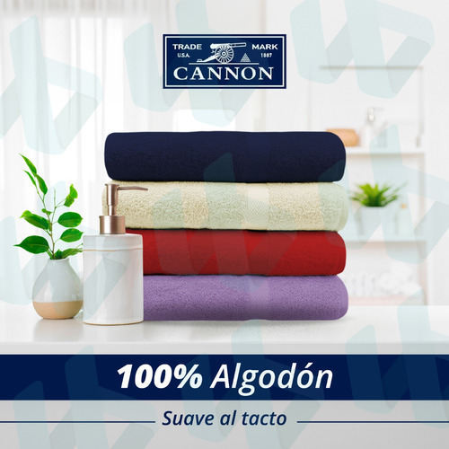 Juego De Toalla Y Toallón Cannon 520 G 100% Algodón - Lima Color Rosa
