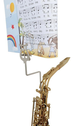 Universal Saxofón Alto Tenor Clip De Partitura Sax Lyre