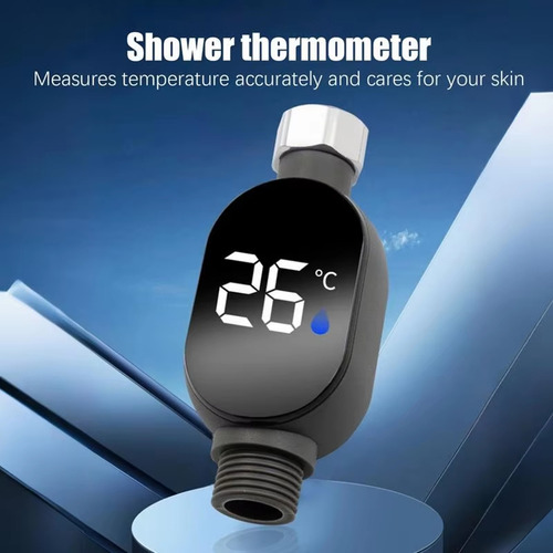Medidor De Temperatura De Ducha Con Pantalla Digital Led De