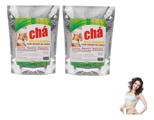 02 Remedio Seca Barriga Chá Com Nozes Regulador Intestinal