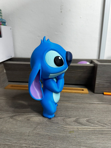 Stitch 3d Con Corazón Personalizado - 20cm