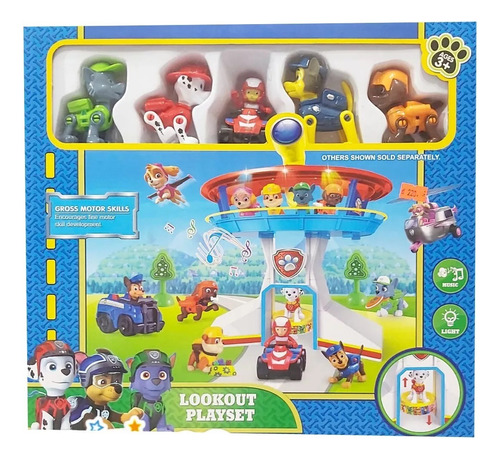 Paw Patrol Torre De Control C/pista Y 6 Personajes