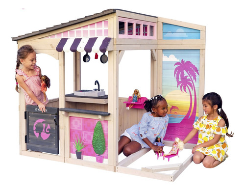 Casa Barbie De Madera Kidkraft Cocina Integrada