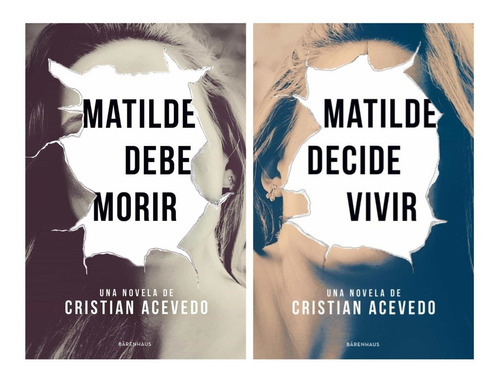 Matilde Debe Morir + Decide Vivir - Acevedo - 2 Libros *