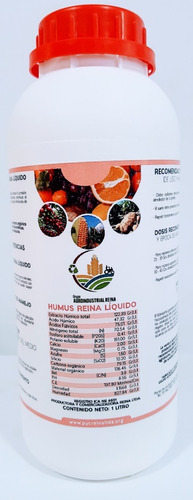 Humus Reina Liquido(abono Orgánico) 1 Litro