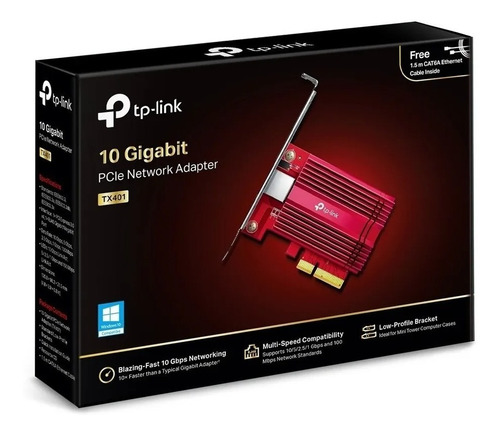 Placa De Red Tp Link Pci-e Rj45 10 Gigabit Tx401