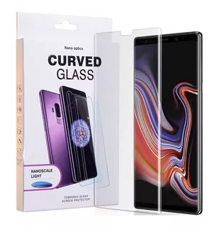 Protector Pantalla Vidrio 5d C/ Luz Uv Para Galaxy Note 9 8