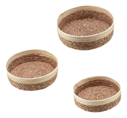 Cesta Para Servir Comida, Cesta De Almacenamiento Redonda,