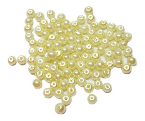 500 Perlas De Vidrio 4 Mm  Bijou Souvenirs Novias