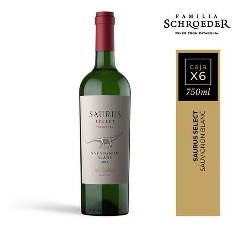 Vino Saurus Select Sauvignon Blanc Caja X6 Unidades