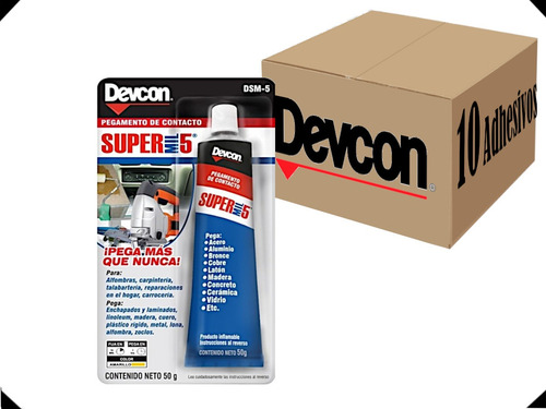 Pegamento De Contacto Adhesivo Devcon Reparacion 10 Piezas