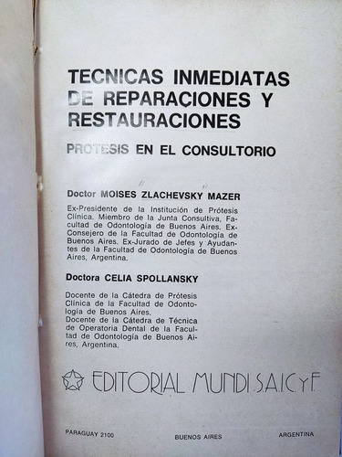 Libro Técnicas Inmediatas Reparaciones Restauraciones 179b3