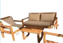 Comprar Sillón Esquinero Madera Maciza  Juego Jardín Exterior 