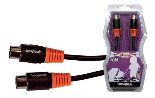 Imagen 1 de 5 de Cable Bespeco Midi Midi 3 Metros Blister Sellado