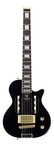 Guitarra eléctrica Traveler EG-1 Custom de aliso gloss black brillante con diapasón de nogal negro