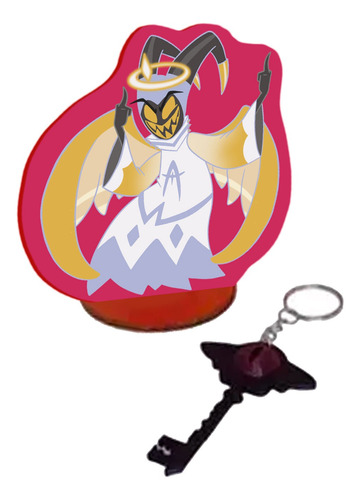 Standee Madera Hazbin Hotel + Llavero