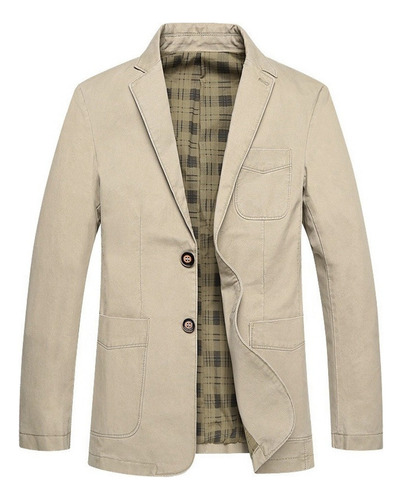 Blazer Casual De Hombre 100% Algodón