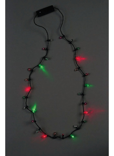 Imagen 2 de 2 de Collar Cotillón Luces Navidad